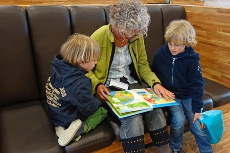 grandmother reading