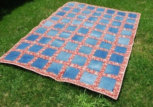 blanket on the grass